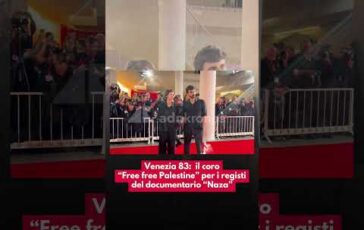 venezia 83 il coro free free palestine per i registi del documentario naza 2