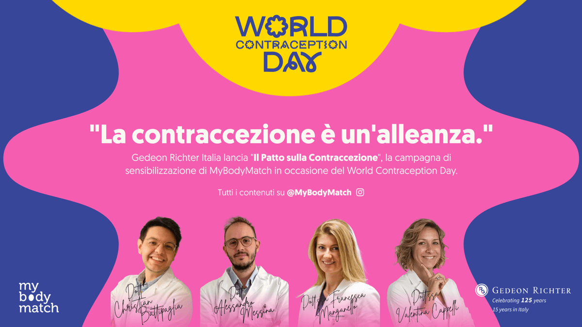World Contraception Day, Gedeon Richter Italia lancia patto sulla contraccezione