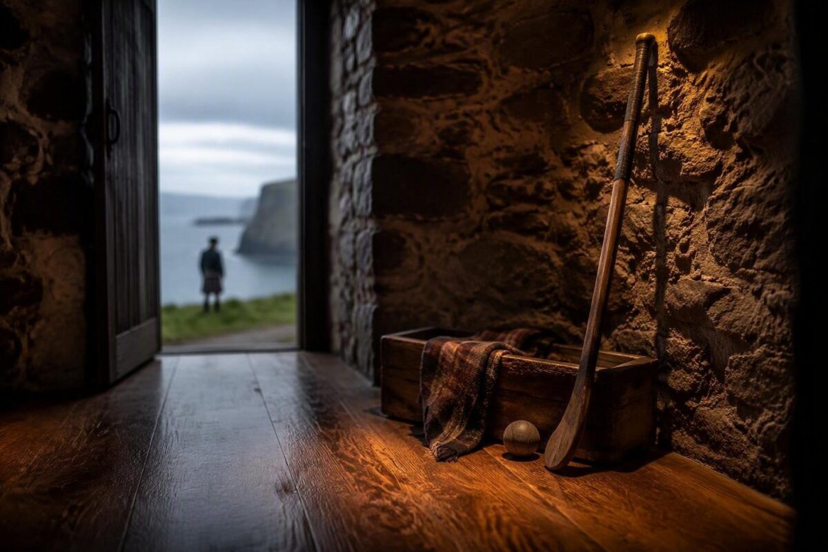 Duchessa Rothesay partecipa al shinty sull’isola di Bute