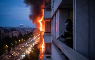 Fiamme a viale Palmiro Togliatti: vigili del fuoco intervengono a Roma