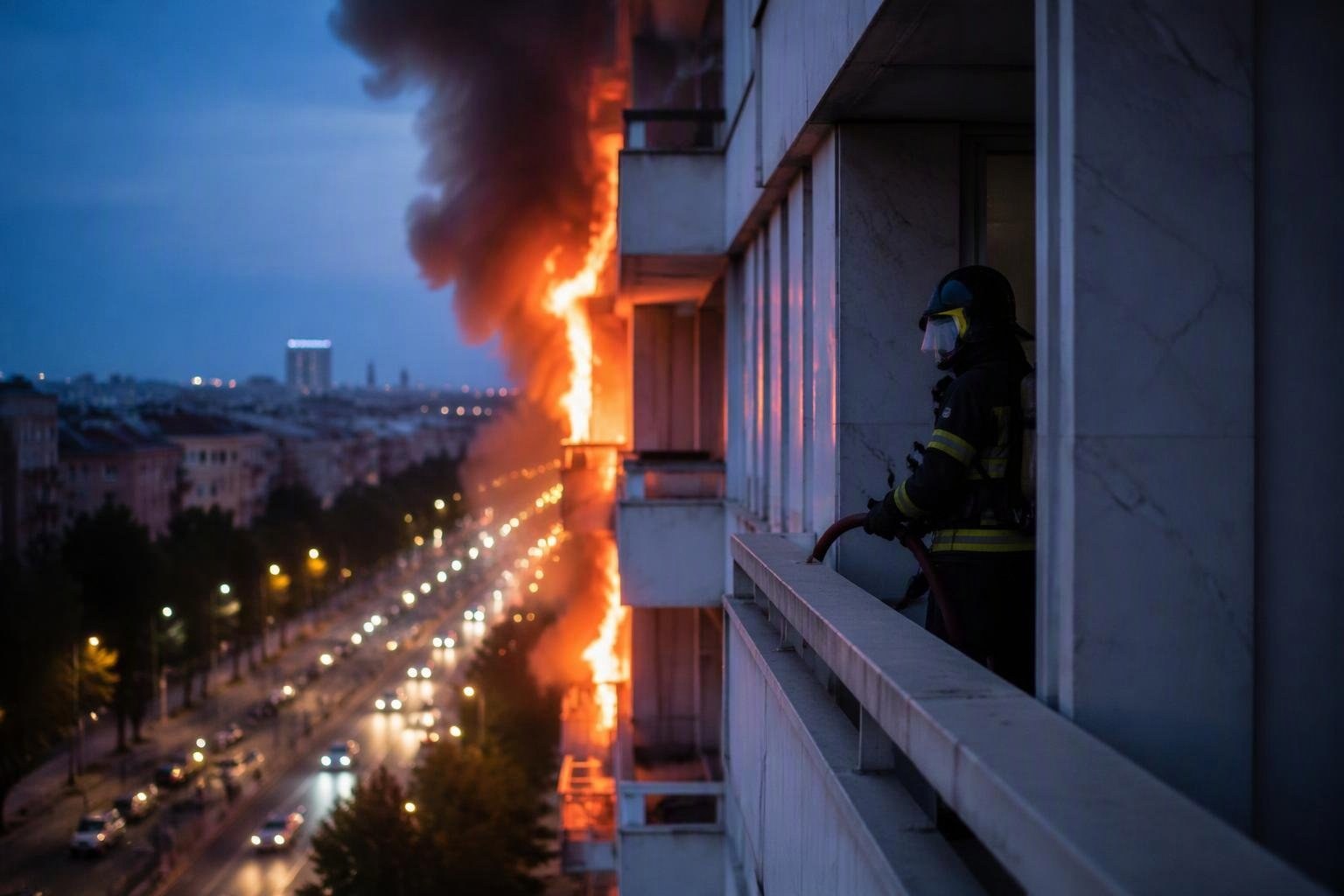 Fiamme a viale Palmiro Togliatti: vigili del fuoco intervengono a Roma