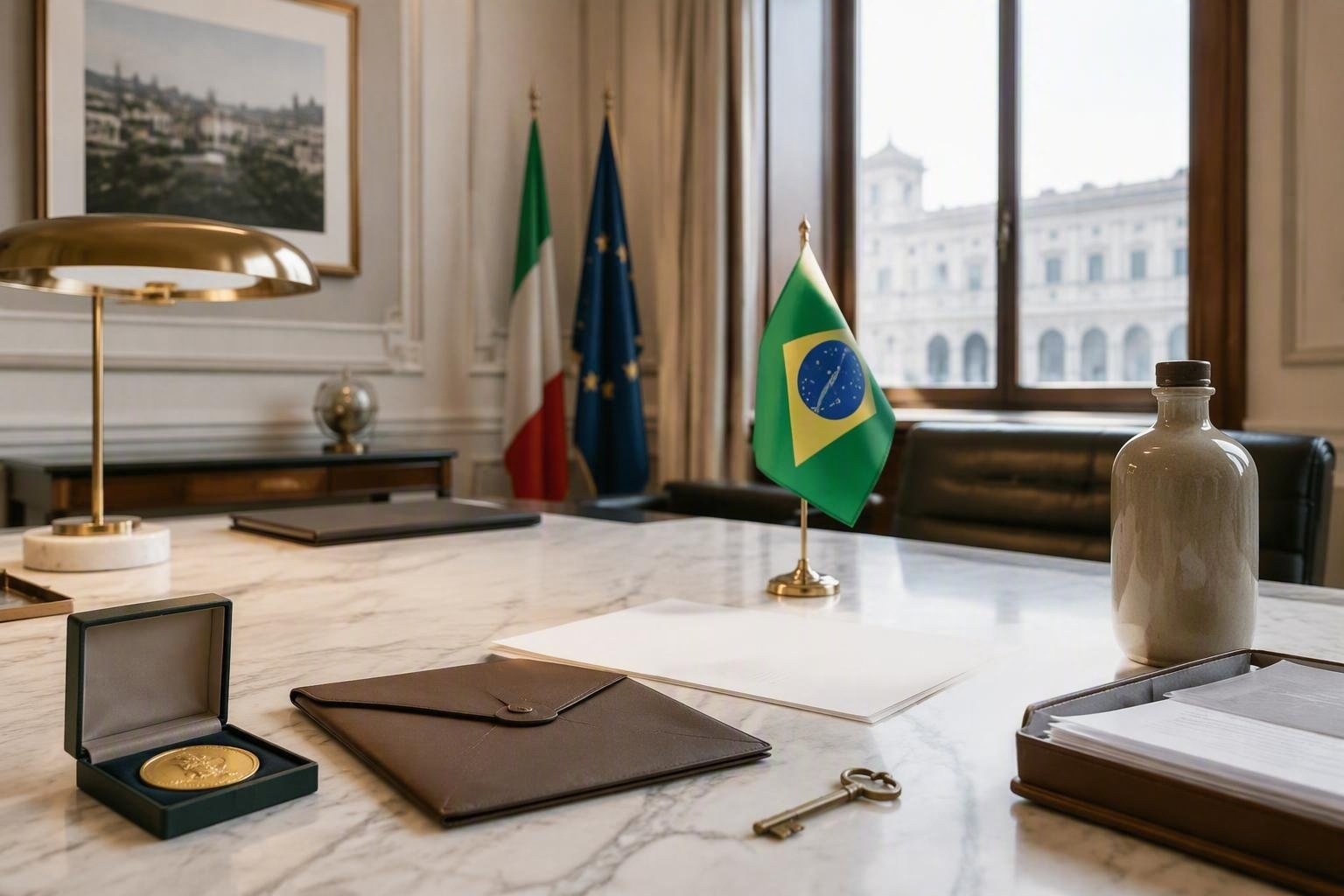 Il ministro degli Esteri onorato con l'Ordine al Merito Industriale di San Paolo
