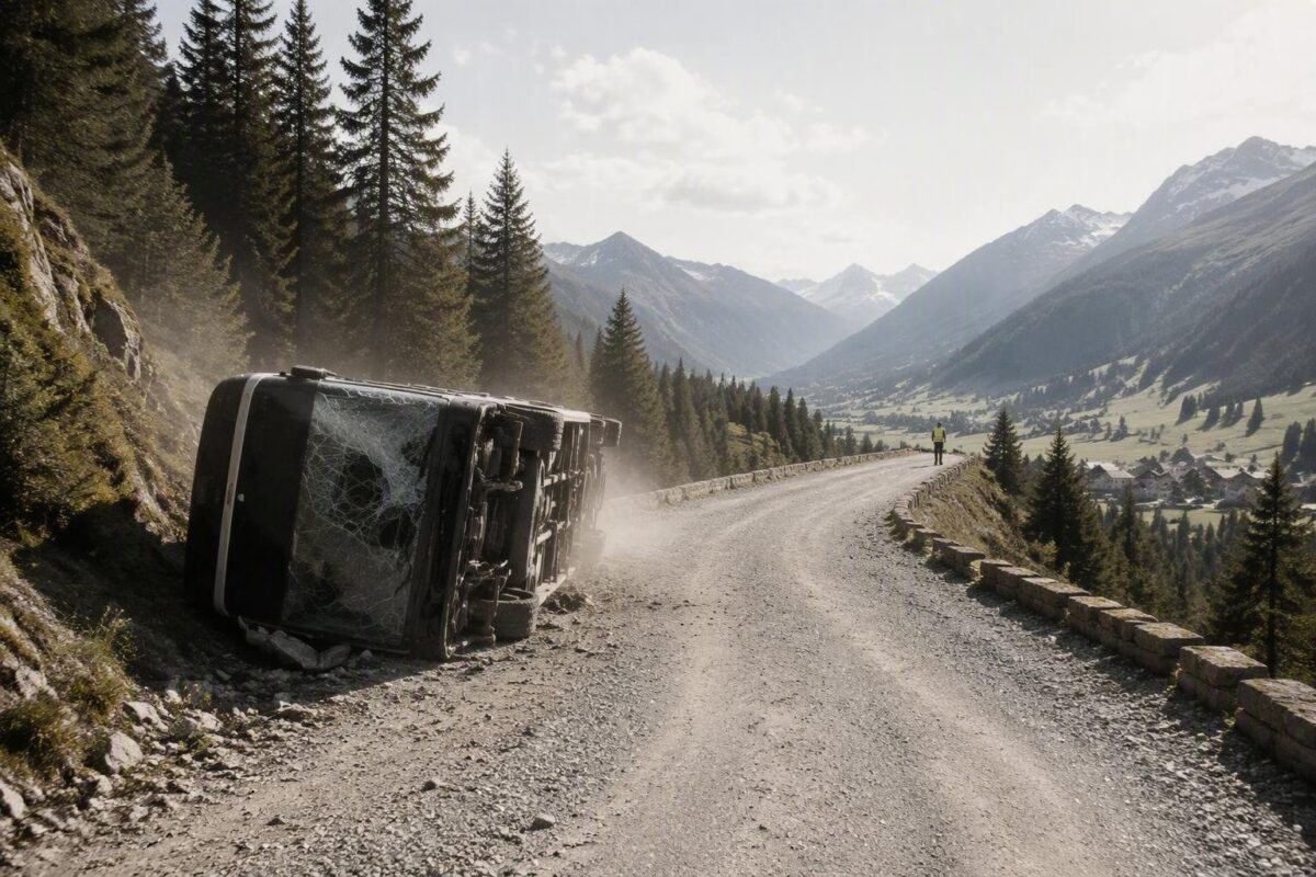 Incidente bus turistico in Svizzera: 48 passeggeri coinvolti tra Susch e Zernez