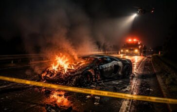 Incidente mortale a Parigi: Lamborghini Aventador si schianta e brucia