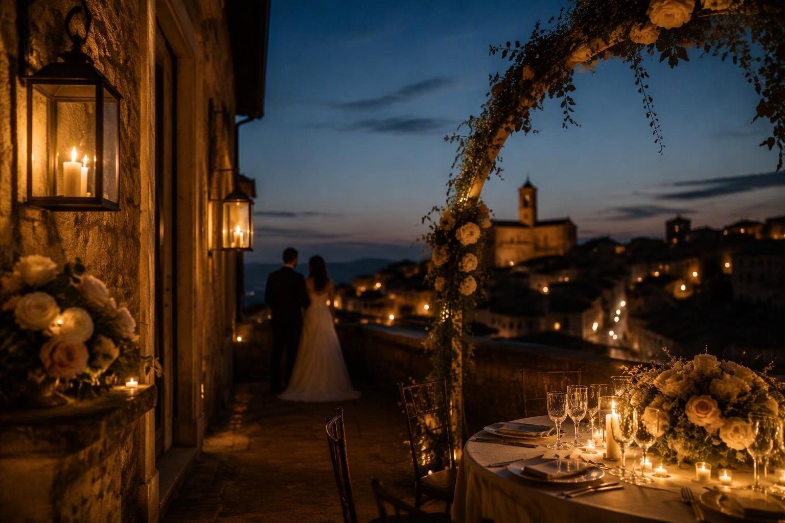 Matrimonio di Damiano David e Dove Cameron nella Val d’Orcia