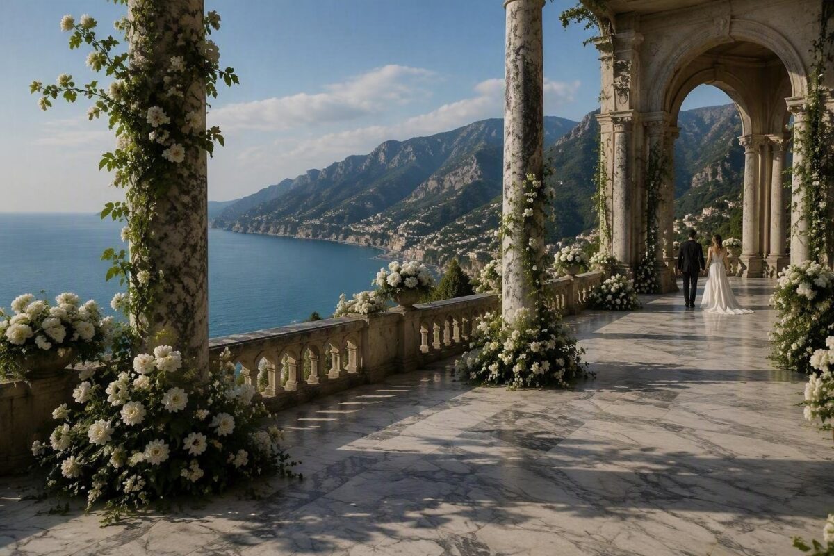 Matrimonio di Ilary Blasi e Bastian Muller nella Costiera Amalfitana