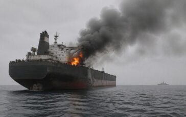 Petroliera in fiamme nello Stretto di Hormuz: dettagli sull'incidente