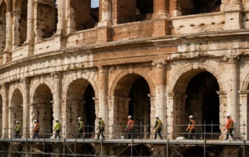 Tragedia sul Colosseo: caduta di un operaio di 22 anni durante i lavori