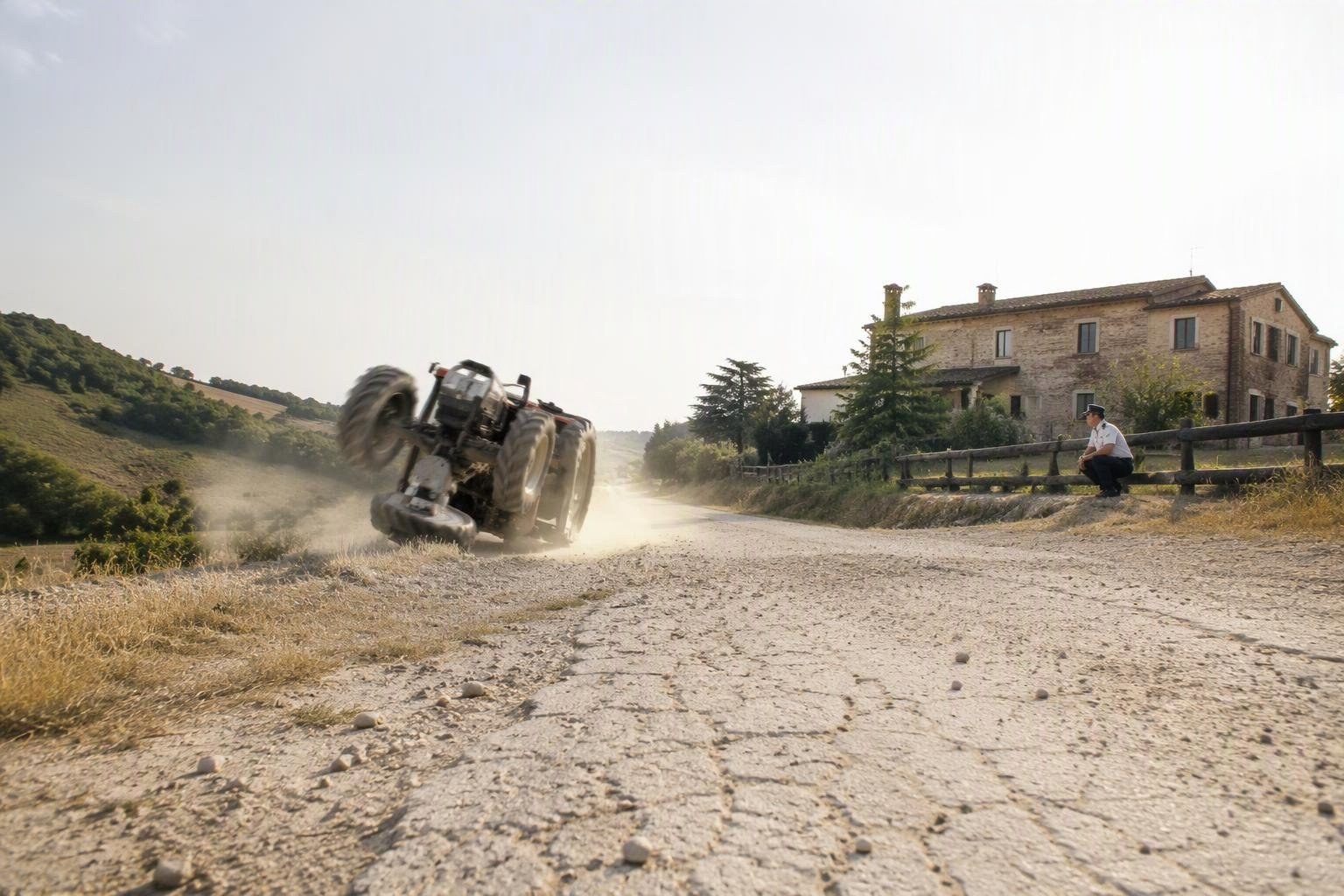 Uomo 70enne muore in incidente a Montegiorgio, trattore ribaltato