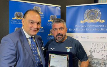 A Gattuso il Premio Eccellenza Euro Mediterraneo I giovani vanno ascoltati alla Lazio nessun alibi 364x230