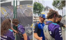 Antonelli bloccato dalla sicurezza a Singapore Sono un pilota. Lo salva. Verstappen 265x160