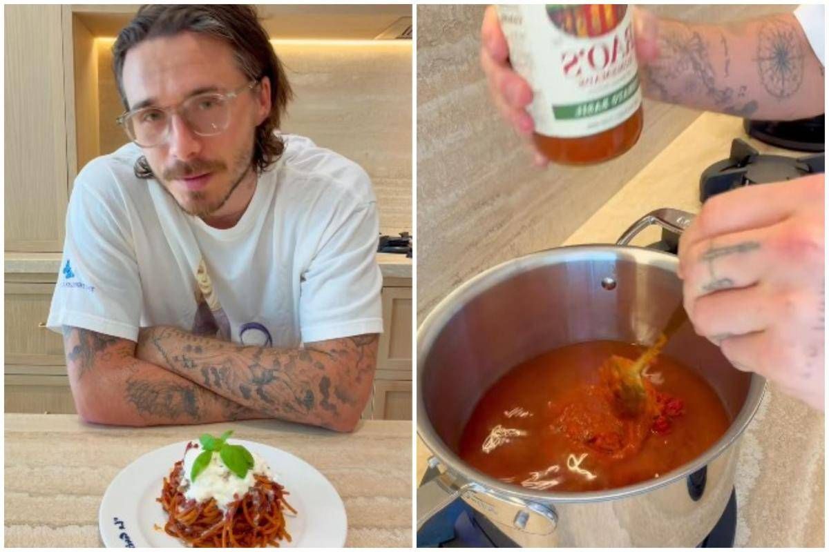 Brooklyn Beckham prepara spaghetti all'arrabbiata, ma i social lo 'bocciano'