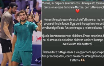 Cobolli Contro Berrettini lacrime di emozioni conto di esserci a Parigi 364x230