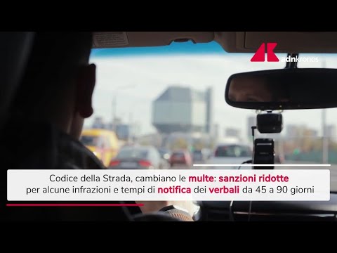 Codice della Strada, riforma delle multe: cosa cambia - Video