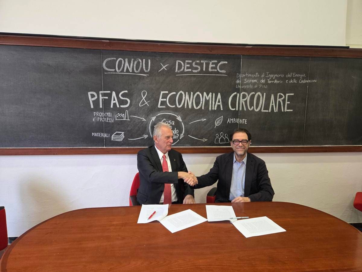Conou e Università di Pisa, impegno comune per affrontare Pfas