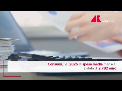 Consumi, Istat: nel 2025 spesa famiglie a 2.782 euro