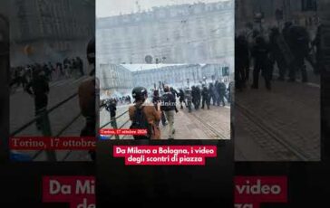 Da Milano a Bologna i video degli scontri di piazza 364x230