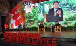 Festival Nazionale Economia Civile riflessione sul Pil che genera felicita con Funaro Becchetti e Fitto 265x160