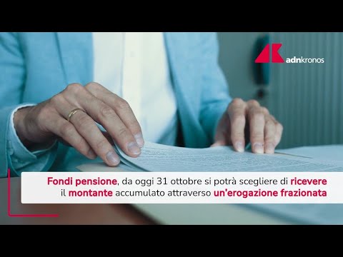 Fondi pensione e previdenza complementare, arriva l'erogazione frazionata