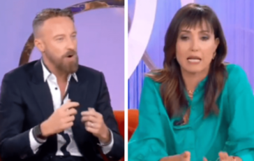 Francesco Facchinetti la frase che fa infuriare Balivo Gli uomini giocano a padel per agonismo le donne per trovare 364x230