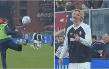 Genoa Juve il controllo da numero 10 del raccattapalle stupisce Woltemade cose successo 364x230