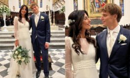 Giorgia Cardinaletti e Francesco Bechis hanno detto si le nozze a Fabriano e il look degli sposi 265x160