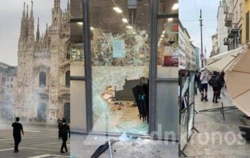 Guerriglia a Milano Confcommercio Danni per un milione un altro weekend come questo e il conto sale vertiginosamente 364x230