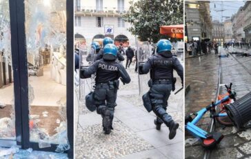 Guerriglia a Milano assalto ai negozi e saccheggi fermati 200 giovani. Meloni convoca riunione su ordine pubblico 364x230