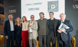 Intesa Sanpaolo A mano a mano la nuova campagna istituzionale con Sergio e Pietro Castellitto e la voce di Mina 265x160