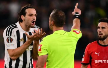Juventus Rennes Gatti colpisce Samba prima del rinvio arriva il giallo ma il difensore rischia grosso 364x230