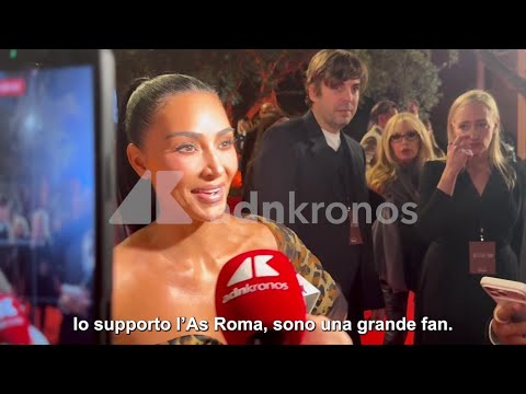 Kim Kardashian regina del tappeto rosso alla Festa del Cinema: ""Tifo la Roma, sono una grande fan""