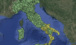 Maltempo allerta meteo gialla per temporali martedi 13 ottobre la mappa delle regioni a rischio 265x160