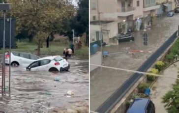 Maltempo nubifragi e strade allagate da Napoli a Brindisi allerta meteo arancione e scuole chiuse 364x230