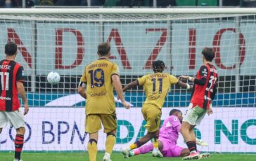 Mbangula come Batistuta storica tripletta a San Siro contro il Milan dellex Juve 364x230