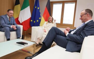 Meloni Merz e De Wever scrivono a Costa Corsia preferenziale per investimenti su energia 364x230