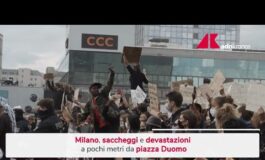 Milano oltre 200 fermati per la guerriglia urbana 80 sono minorenni 265x160