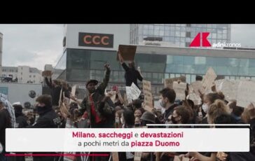Milano oltre 200 fermati per la guerriglia urbana 80 sono minorenni 364x230