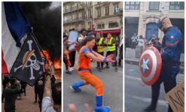 One Piece Goku e i supereroi anche i cosplayer scendono in piazza in Francia 265x160