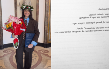 Pino Daniele la figlia Sofia gli dedica la tesi di laurea Custode dei miei sogni 364x230