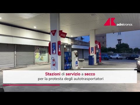 Protesta tir, benzinai a secco e distribuzione carburanti a rischio - Video
