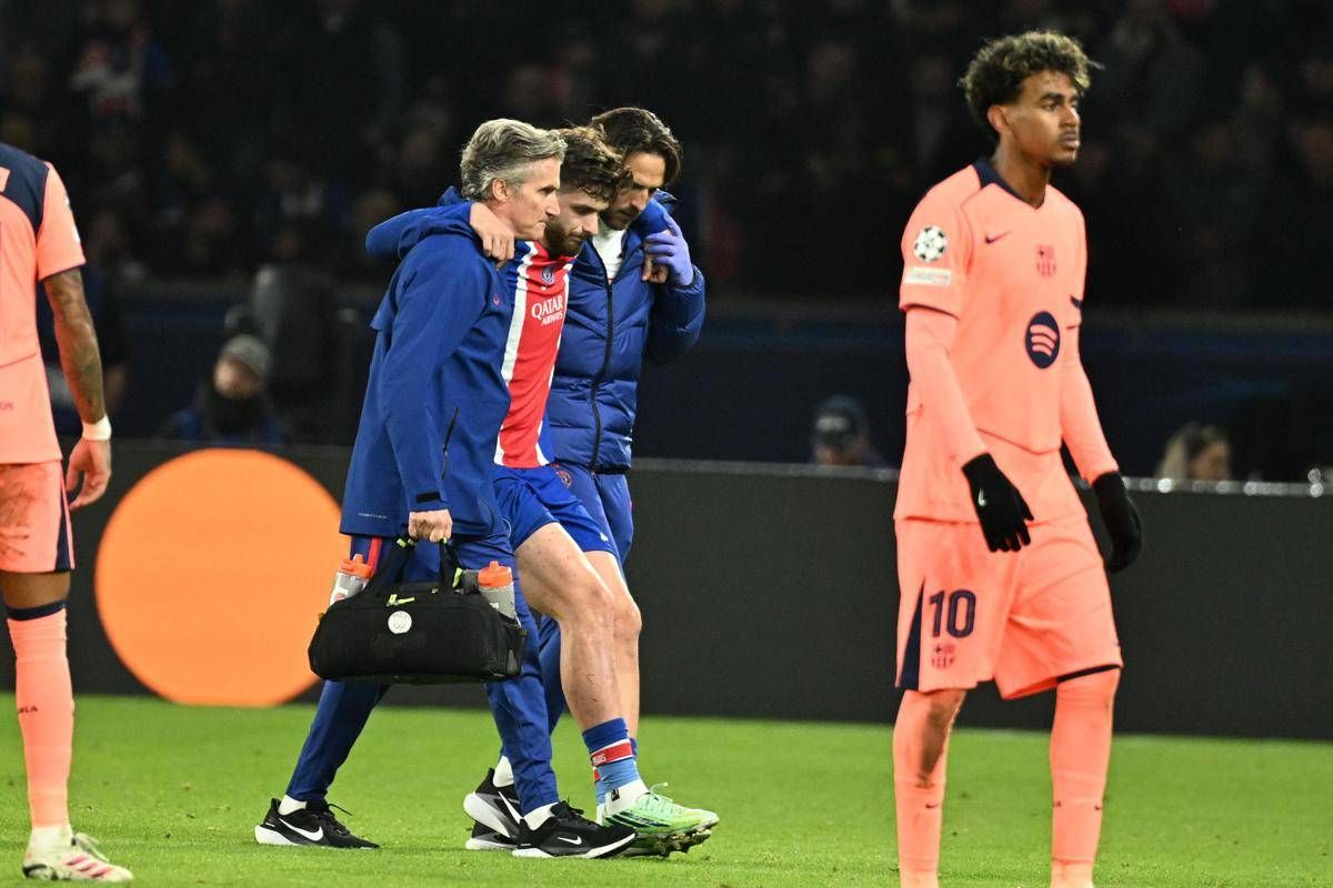 Psg doppia tegola, paura per Kvaratskhelia rischia il crociato, ko anche Dembélé