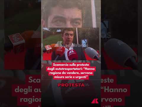 Scamarcio sulle proteste degli autotrasportatori: “Hanno ragione, servono misure serie e urgenti”