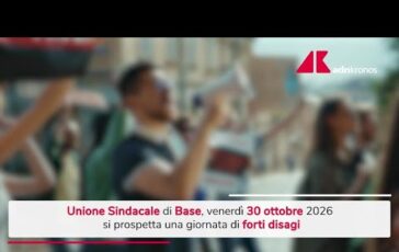 Sciopero 30 ottobre 2026 chi si ferma e perche 364x230
