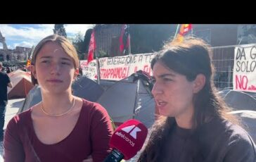 Sciopero generale a Roma la notte in tenda dei manifestanti Chiediamo risposte chiare su 364x230