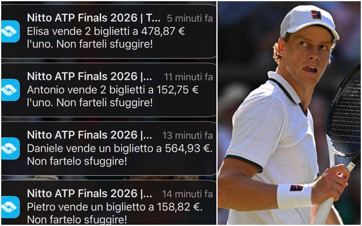 Sinner salta le Atp Finals, i tifosi... rivendono i biglietti: "No Jannik, no tennis"