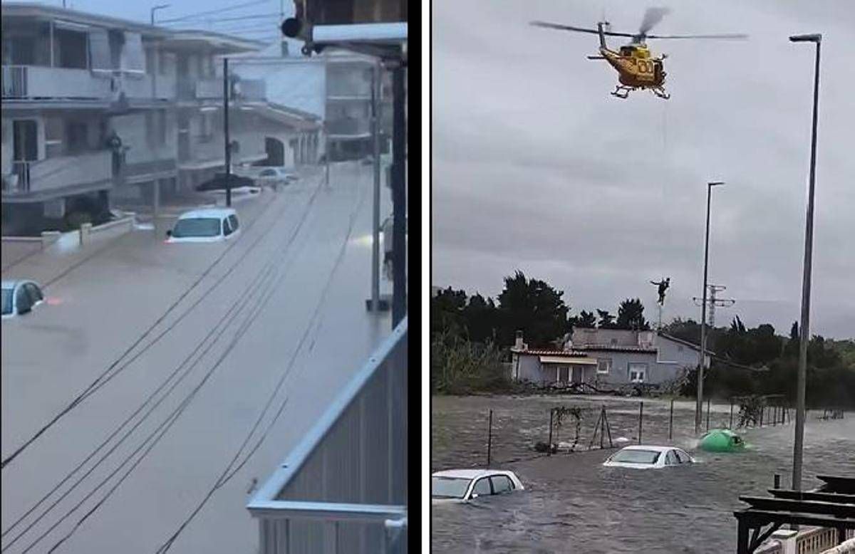 Spagna, tempesta Adam su Valencia e Alicante: 900mila in lockdown e centinaia di salvataggi