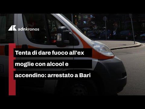 Tentato femminicidio a Bari, prova a dare fuoco alla ex con alcol e accendino
