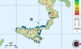 Terremoto in Sicilia solo oggi 42 scosse nel Mar Tirreno Meridionale. LIngv Zona dalla pericolosita sismica alta 265x160