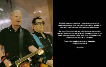 the offspring il chitarrista noodles si ferma ho un problema di salute 2