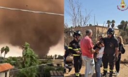 Tromba daria a Marsala feriti 4 bambini e cane salvato dalle macerie Scenario di guerra 265x160
